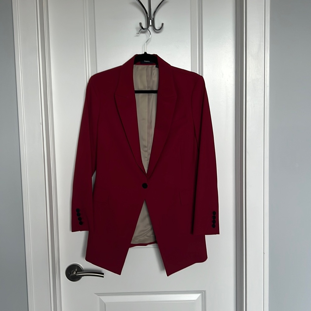Theory Etiennette blazer - red - worn twice